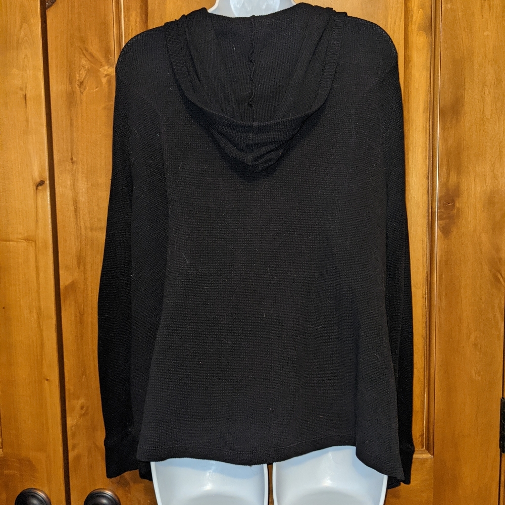 INC Black Shawl w/ hood